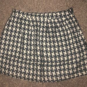 BLACK AND WHITE CHECKERED MINISKIRT
